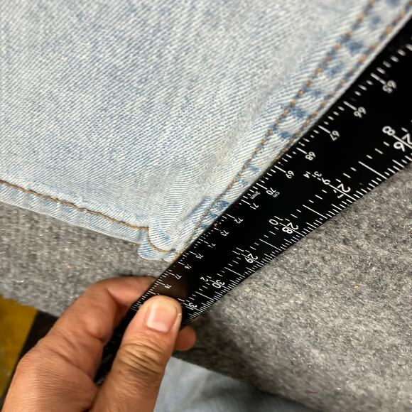 Levi's 513 Jeans Mens 30x32 Light Wash Slim Straight Fit Stretch Denim Pants - Picture 8 of 12